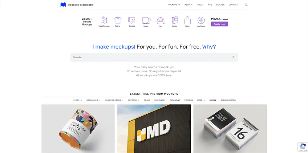 Free Mockup Website