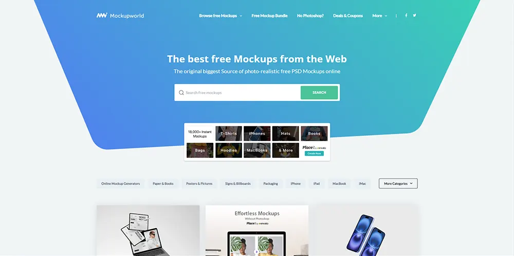 Free Mockup Website